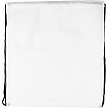 Drawstring bag, non woven White