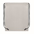Drawstring bag RPET non-woven, white