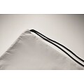 Drawstring bag RPET non-woven, white