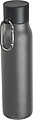 Drinking bottle with carabiner, 600ml, anthracite