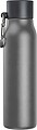 Drinking bottle with carabiner, 600ml, anthracite