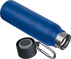 Drinking bottle with carabiner, 600ml, blue
