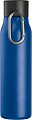 Drinking bottle with carabiner, 600ml, blue
