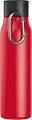 Drinking bottle with carabiner, 600ml, red