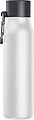 Drinking bottle with carabiner, 600ml, white