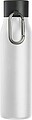 Drinking bottle with carabiner, 600ml, white
