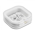 Ear plug with silicone, white