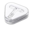 Earphones in PS case, white