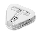 Earphones in PS case, white