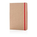 Eco-friendly A5 kraft notebook, red