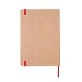 Eco-friendly A5 kraft notebook, red