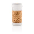 ECO PLA 400ml can with cork sleeve, white