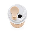 ECO PLA 400ml can with cork sleeve, white