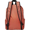 EcoFold RPET foldable backpack 15L, brick