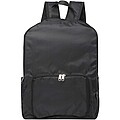 EcoFold RPET foldable backpack 15L, solid black
