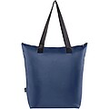 EcoFold RPET foldable tote cooler bag 15L, navy
