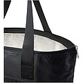 EcoFold RPET foldable tote cooler bag 15L, solid black