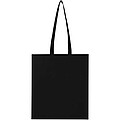 EcoSeal GRS recycled nonwoven convention tote bag 6L, solid black