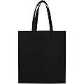 EcoSeal GRS recycled nonwoven gusset tote bag 12L, solid black