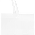 EcoSeal GRS recycled nonwoven gusset tote bag 12L, white