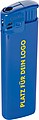Electronic lighter, refillable, blue