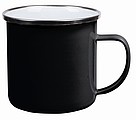 Enamel mug black 