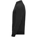 Epiro long sleeve unisex quarter zip sweatshirt, black, size S