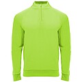 Epiro long sleeve unisex quarter zip sweatshirt, fluor green, size L