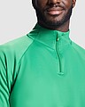 Epiro long sleeve unisex quarter zip sweatshirt, fluor green, size L