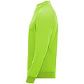 Epiro long sleeve unisex quarter zip sweatshirt, fluor green, size L