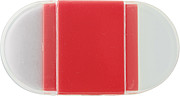 Eraser with pencil sharpener.