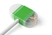 Eraser with pencil sharpener.