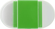 Eraser with pencil sharpener.