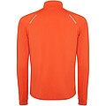 Estambul long sleeve mens half zip sweatshirt, fire orange