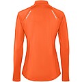 Estambul long sleeve womens half zip sweatshirt, fire orange