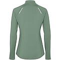 Estambul long sleeve womens half zip sweatshirt, laurel green
