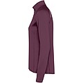 Estambul long sleeve womens half zip sweatshirt, plum red