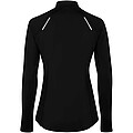 Estambul long sleeve womens half zip sweatshirt, solid black