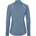 Estambul long sleeve womens half zip sweatshirt, storm blue