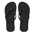 EVA beach slippers L, black