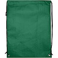 Evergreen GRS recycled non-woven drawstring bag 5L, green