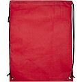 Evergreen GRS recycled non-woven drawstring bag 5L, red