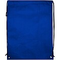 Evergreen GRS recycled non-woven drawstring bag 5L, royal blue