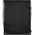 Evergreen GRS recycled non-woven drawstring bag 5L, solid black