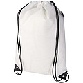 Evergreen GRS recycled non-woven drawstring bag 5L, white