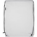 Evergreen GRS recycled non-woven drawstring bag 5L, white