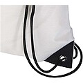 Evergreen GRS recycled non-woven drawstring bag 5L, white