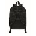 Expandable 600D RPET backpack, black