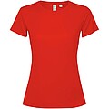 Extreme short sleeve womens t-shirt, red