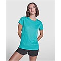 Extreme short sleeve womens t-shirt, solid black